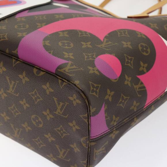 LOUIS VUITTON Monogram Game On Neverfull MM Tote Bag M57452 - Picture 9 of 16